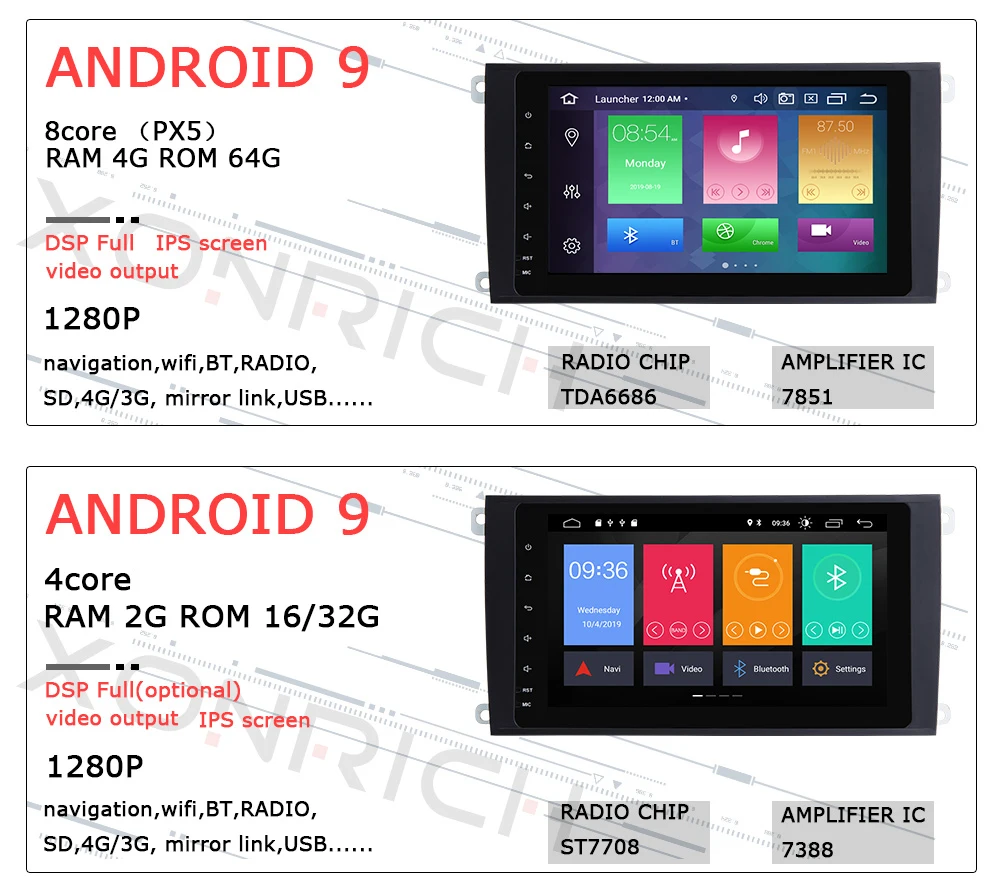 4G 64GB ips DSP Авторадио 2 Din Android 9 автомобильный мультимедийный плеер для Porsche Cayenne GTS 2003-2010GPS навигационное головное устройство аудиосистемы
