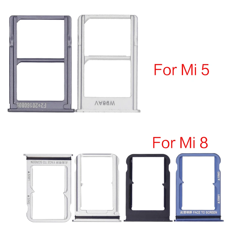 10 шт./лот держатель sim-карты Слот Лоток контейнер запасные части для Xiaomi 5 Mi8 |