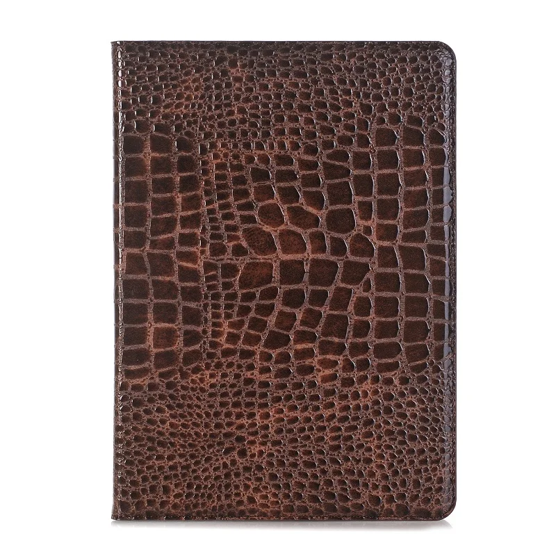 Brown Крокодил Coque для iPad 7 10,2 чехол A2200 A2198 A2197 с подставкой и отделением для карт из искусственной кожи противоударный чехол для iPad 10,2 чехол - Цвет: Brown