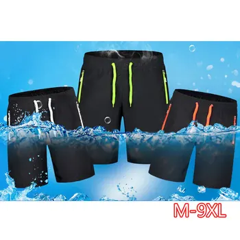 

2020 Summer Men's Quick Dry Shorts 7XL 8XL 9XL Plus Size Casual Mens Beach Shorts Breathable Trouser Male Shorts Brand Clothing