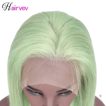 

Hairvev Straight 13*4 Lace Front Human Hair Wigs With Baby Hair Remy Brazilian 150% Density Lace Front Wigs For Black Women