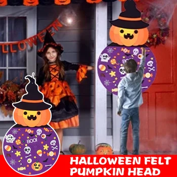 

Kids Halloween DIY Felt Craft Home Party Decoration Felt Halloween Pumpkin Witch B88