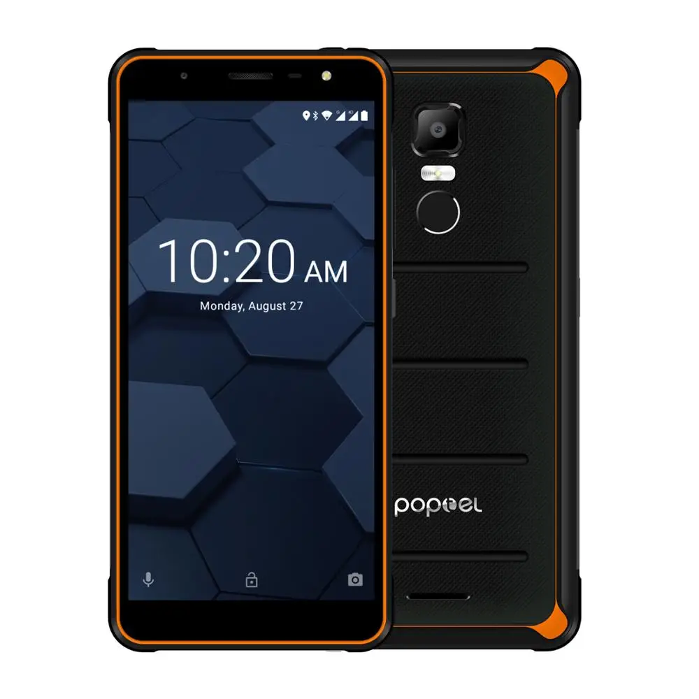 EU Version Poptel P10 Rugged Smartphone 5.5 Inch Octa Core 4GB+64GB NFC Unlocked Phone Quality/Price Ratio Flash Deal Slim ID