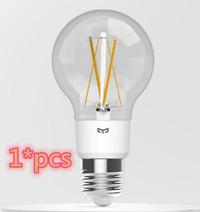Xiaomi Yeelight умный светодиодный лампочка накаливания E27 Регулируемая яркость энергосберегающая умная лампочка управление через приложение Mijia Apple Homekit - Цвет: 1pcs