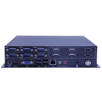 Kaufen Industrie Fanless Mini PC Micro Computer Kleine PC Windows 7 10 Intel I5 4250U 8GB RAM 6 * COM RS232 WiFi VGA 10 * USB RJ45 Ethernet