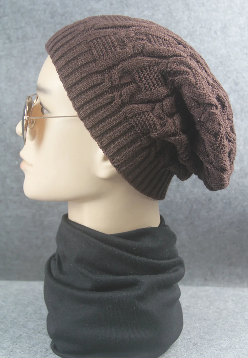 winter women beanie Skullies men Hip hop hats knitted hat baggy crochet cap Couple bonnets Female Warm Solid color Unisex Z81