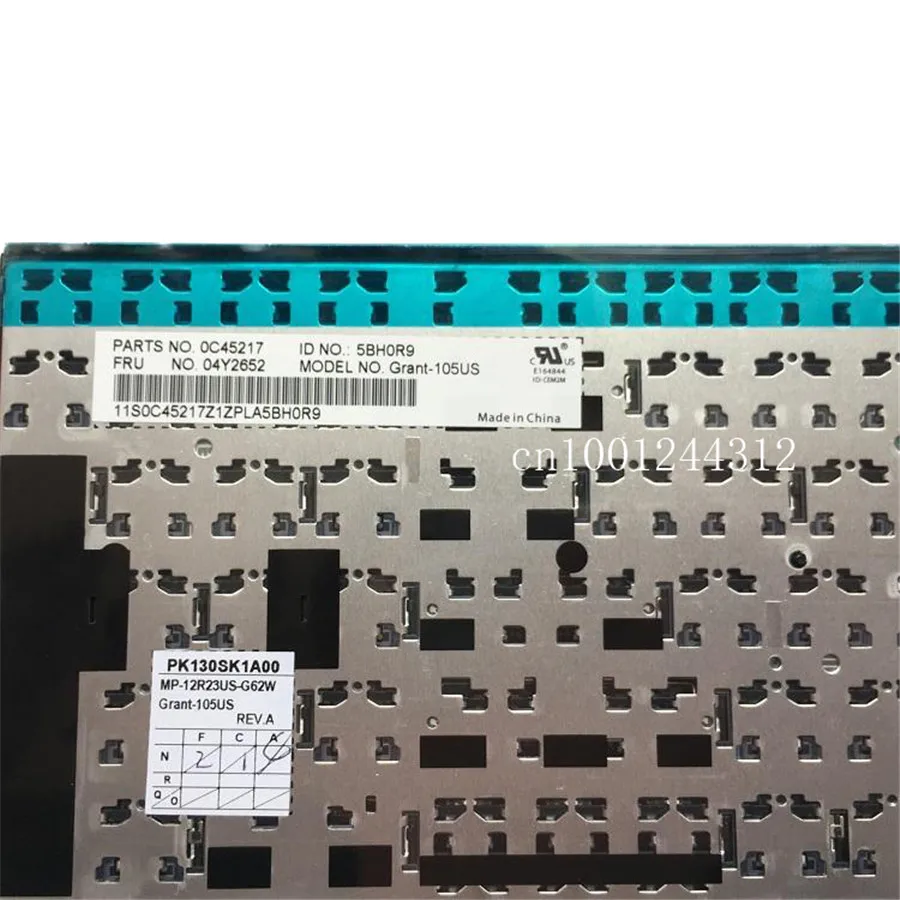 Для ноутбука lenovo Thinkpad E531 L540 E540 W540 W541 T550 T540 T540P американская, с задней подсветкой клавиатуры