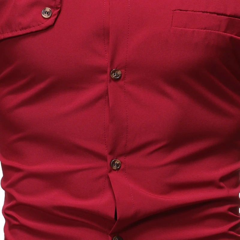 Новые высококачественные мужские рубашки с длинным рукавом твил солидные формальные деловые рубашки Брендовые мужские рубашки