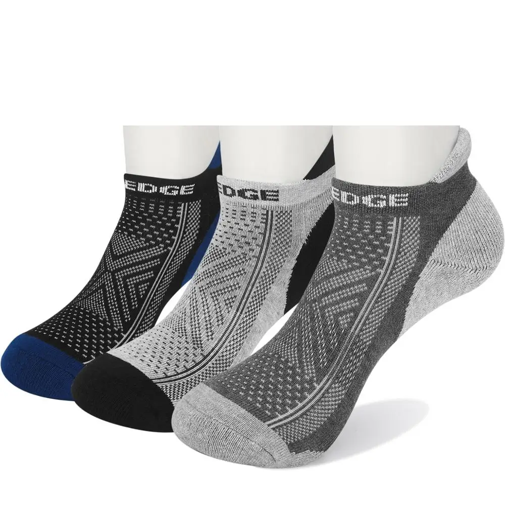 

YUEDGE Brand Wicking Cushion Cotton No Show Short Socks Solid Color Breathle Athletic Casual Cycling Running Socks(3 Pair/Pack)