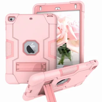 

Case For Apple iPad mini 1 2 3 7.9" Cover Kids Safe Rubber Silicone Shockproof Armor Stand Case Coque For iPad mini 1 2 3 Cover