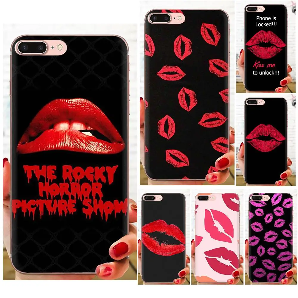 Silicone Case For Samsung Galaxy Note 8 9 10 Pro S4 S5 S6 S7 S8 S9 S10 S11 S11E S20 Edge Plus Ultra Kiss Me Lips Lipstick Rouge | Мобильные