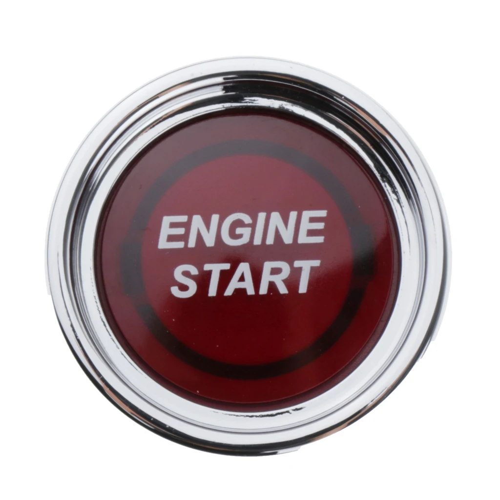 12V 5A LED Car Keyless Engine Start One-button Push Switch Ignition Starter Kits