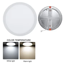 Светодиодный лампы для потолочных панелей с отверстиями Регулируемый встраиваемый потолочный светильник 6 Вт 8 Вт 15 Вт 20 Вт 85-265 в круглый прожектор белый/теплый белый светильник