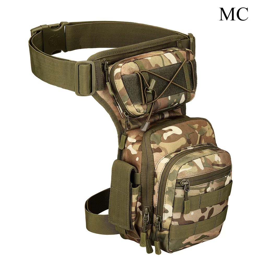 Molle леггинсы сумка Военная 1000D нейлоновая Водонепроницаемая Мужская тактическая поясная Сумка дорожная поясная сумка походная охотничья походная велосипедная - Цвет: MC