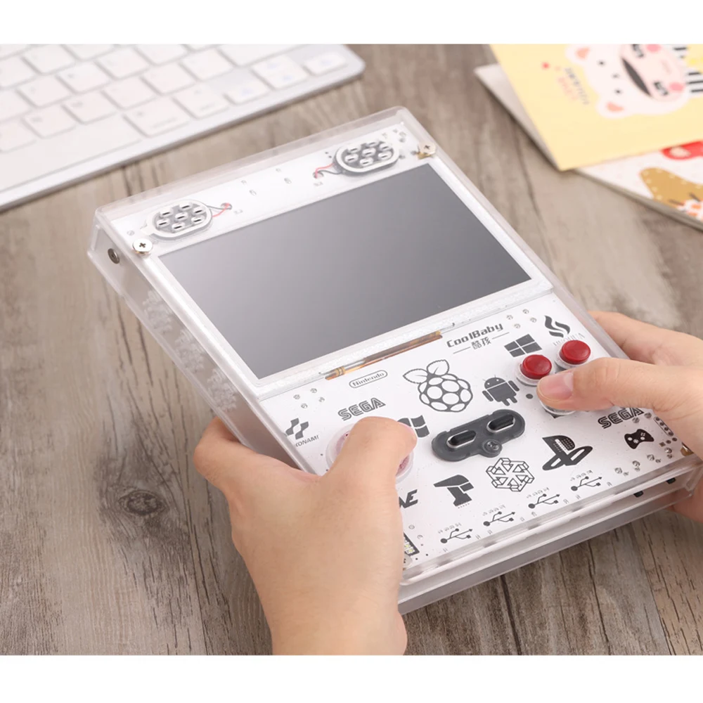 Новинка 5 дюймов ЖК-дисплей Дисплей Raspberry Pi RetroPie игровой консоли видео игры консоль 10000+ игры