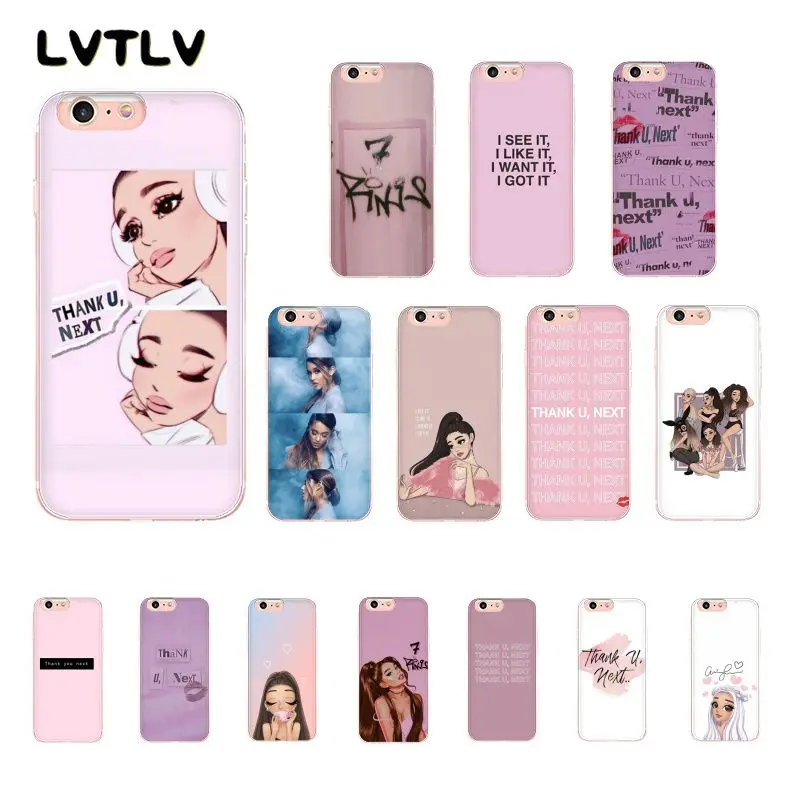 

LVTLV God Is A Woman Thank U Next Ariana Transparent Soft Shell Phone Cover for iPhone 11 pro XS MAX 8 7 6 6S Plus X 5 5S SE XR