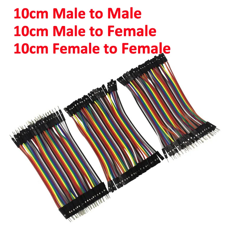 10cm 120pcs kit Aokin кабель Dupont 10 см 20 см 30 см мужской женский-Женский Соединительный провод Dupont кабель для Arduino - Цвет: 10cm 120pcs kit