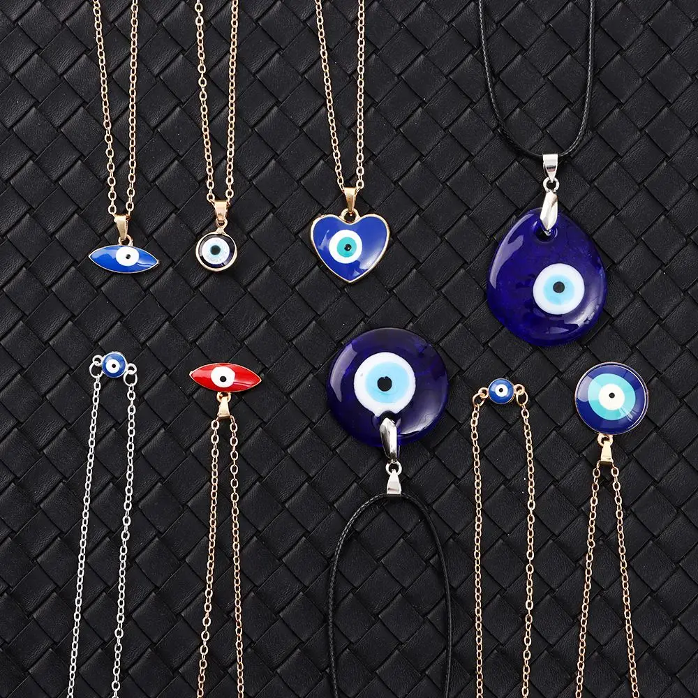 New Fashion Creative Evil Eye Pendant Necklace Choker Necklace Charm Amulet Gift for Women Men