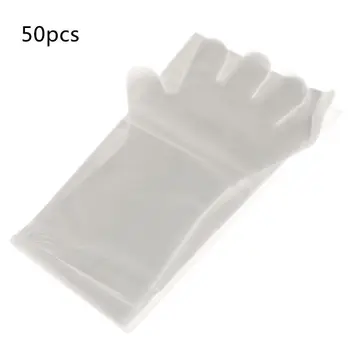 

50Pcs Disposable Gloves Pack Long-Arm Veterinary Exam Hand Protection Tool Soft Plastic For Farm Production Animal M0XD