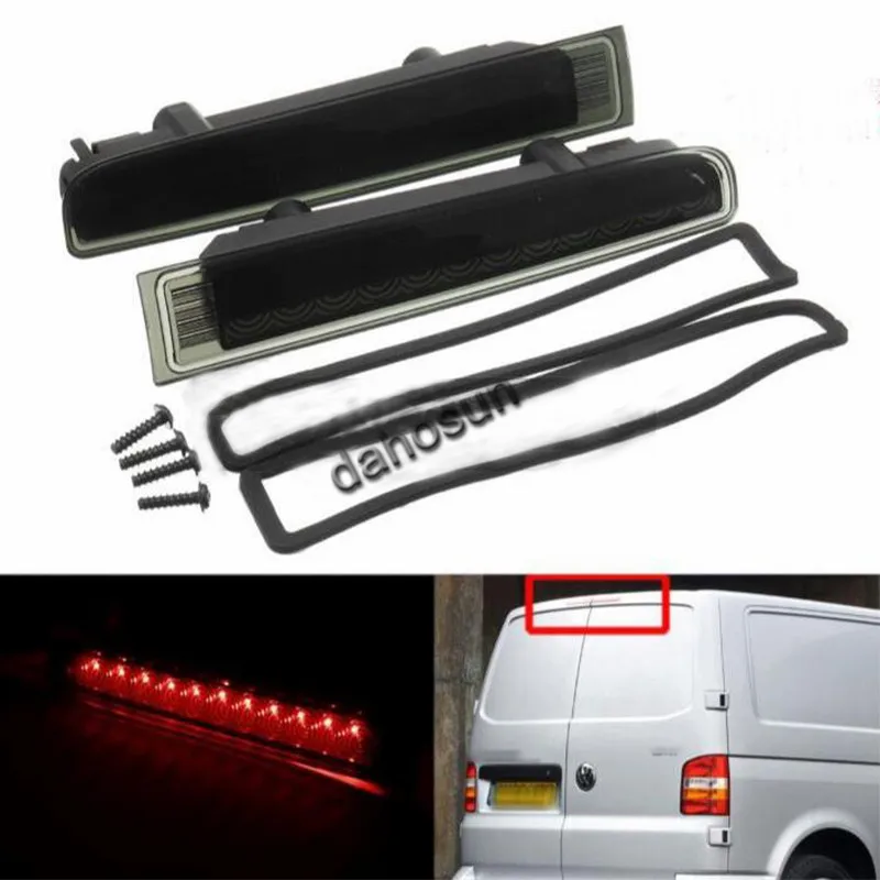

2PC for Volkswagen T5 T6 03-16 Smoke Housing REAR LED THIRD 3RD TAIL BRAKE Barn Door Light