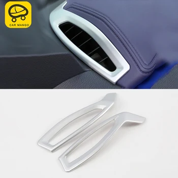 

CARMANGO for Toyota C-HR 2018-2020 Car Styling ABS Front A/C Air Vent Outlet Panel Cover Trim Frame Sticker Interior Accessories