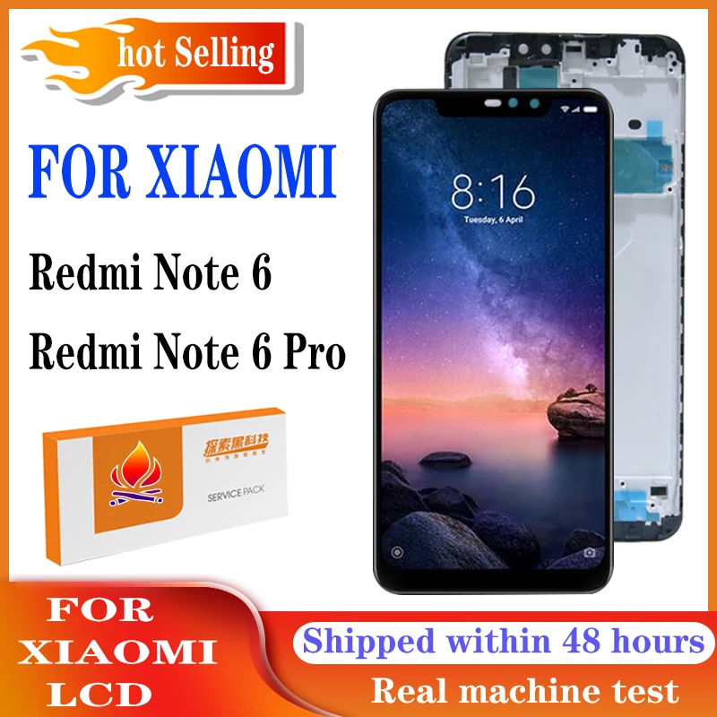 Мультисенсорный ЖК-дисплей 6 26 дюйма с рамкой для Xiaomi Redmi Note Pro ЖК-экран запасные