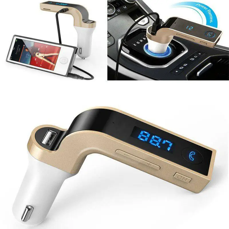 Автомобильный комплект Bluetooth громкая связь FM-передатчик радио mp3-плеер зарядное