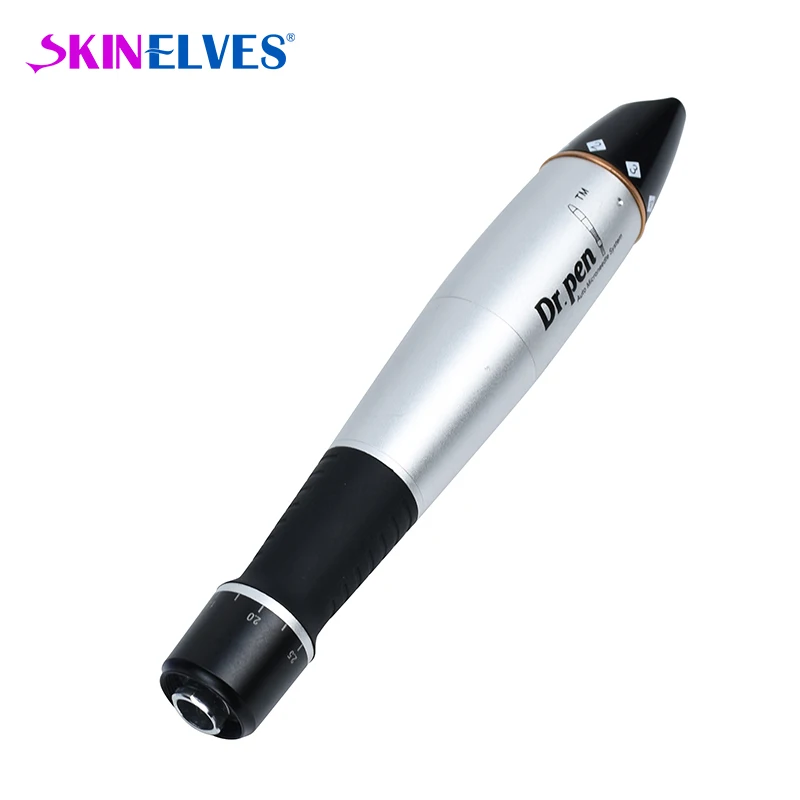 Dr Pen A1 с 2 мя игольчатыми картриджами проводная микроигольная машинка Dr. pen ultima a1