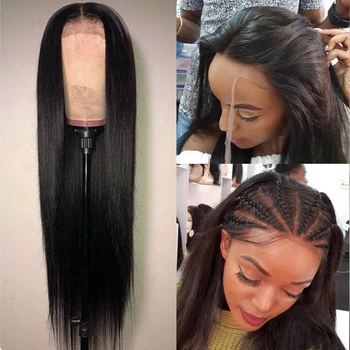 LS Straight Hair Lace Front Human Hair Wigs For Women Pre Plucked Brazilian 360 Lace Frontal Wigs 150 180 13*4 /13x6 Remy Wigs 3