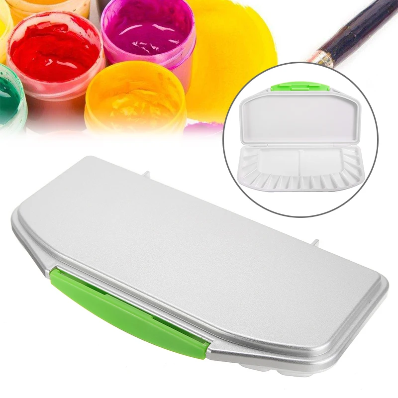 

Paint Tray Palette Watercolor Airtight Leak-proof Plastic Palette White Palette For Acrylic Painting Oil Painting Gouache