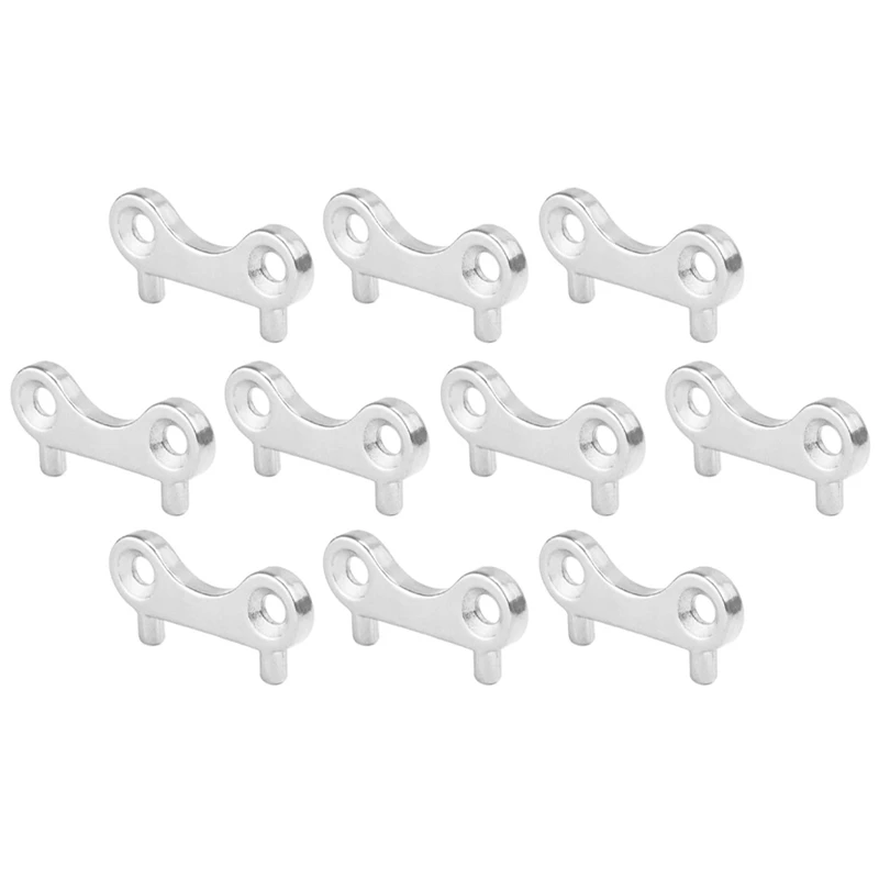

10Pcs Stainless Steel Fuel Gas Water Waste Tank Deck Fill Filler Spare Cap Key Replacement Plate Tool for Boat Marine