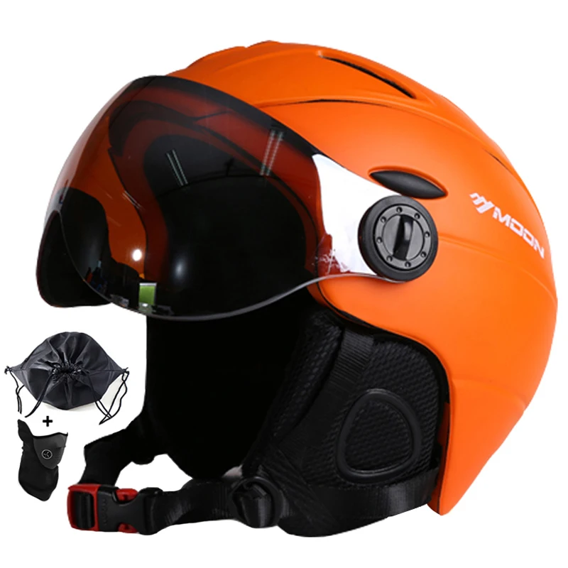 Skateboard Helmet Goggles Outdoor-Sports Integrally-Molded MOON Skiing CE Men Ce-Certificate