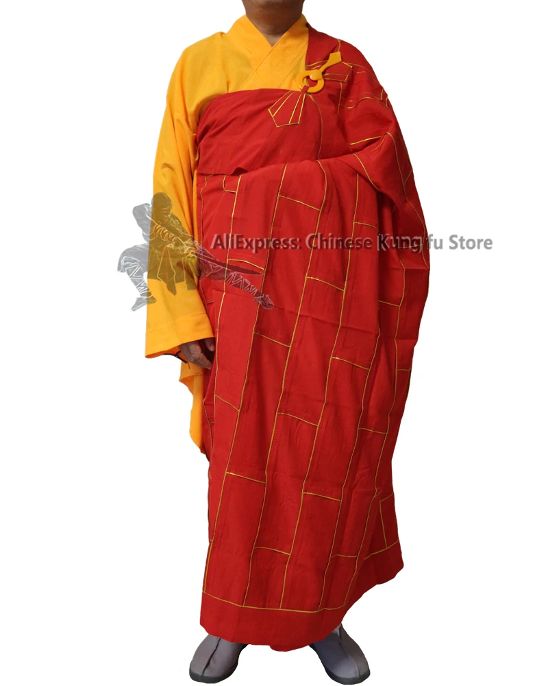 1,5,7 panels Buddhist Monk Kesa Robe Meditation Suit Shaolin Kung fu Uniforms 