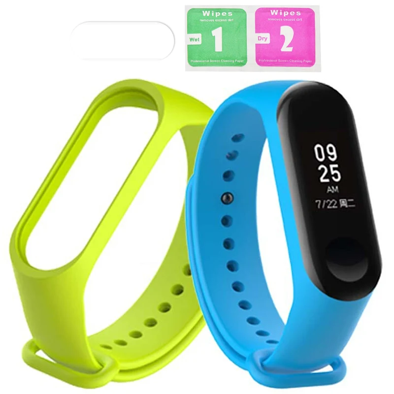 Ремешок для часов Mi Band 3 и 4 силиконовый ремешок Xiaomi четыре браслета Xiami Xaomi