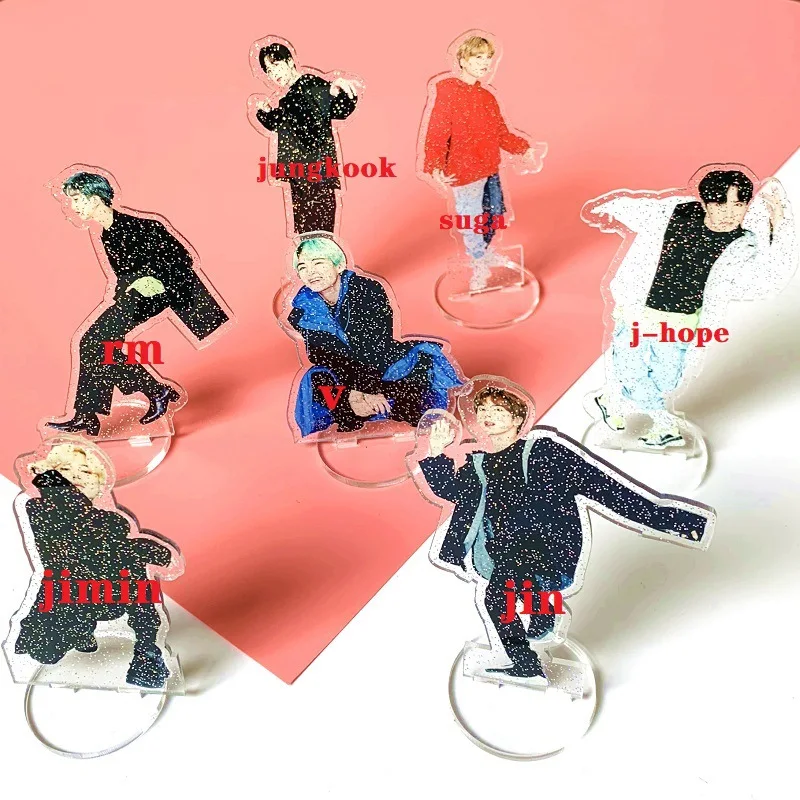 Bangtan мальчики карта душа персона Лазерная Звезда разные двухсторонние стенд Рисунок доска декор стола JIMIN SUGA JUNG KOOK