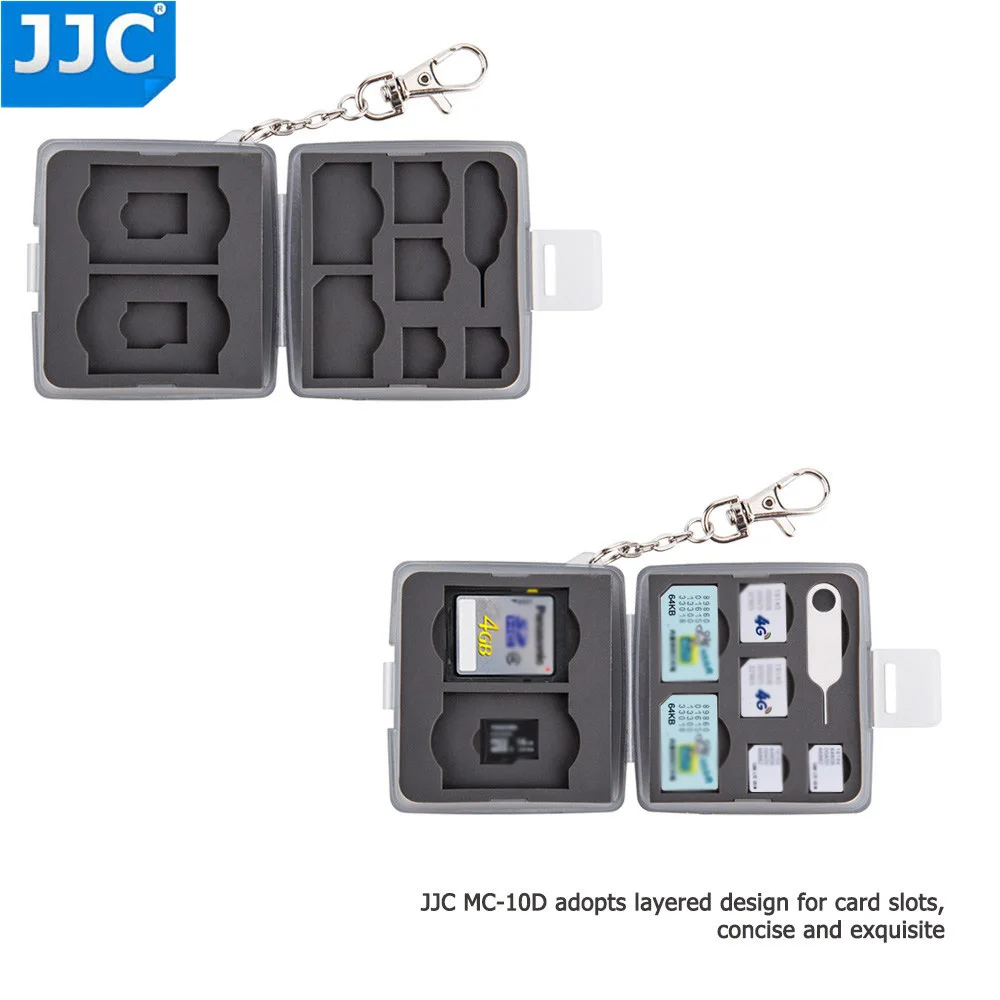 JJC водонепроницаемый держатель для камеры сумка карты памяти SD MSD 2 SIM Micro Nano чехол