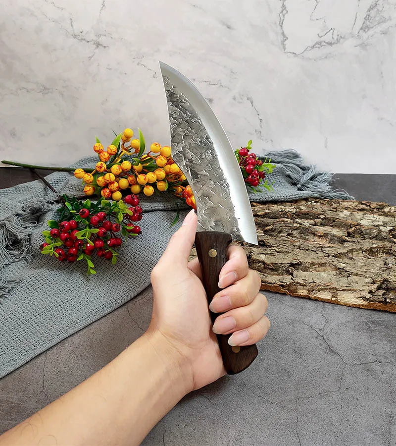 Forged Kitchen Knife Stainless Steel Chef Knife Santoku Meat Cleaver Beef Knife Cooking Utility Knife