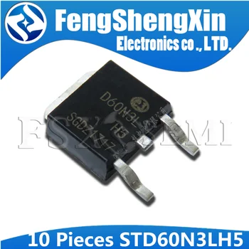 

10pcs STD60N3LH5 TO-252 60N3L STD60N3 TO252 Power MOSFET