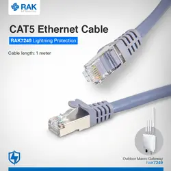 1 метр CAT5 etrnet кабель. Для наружной системы защиты от перенапряжения