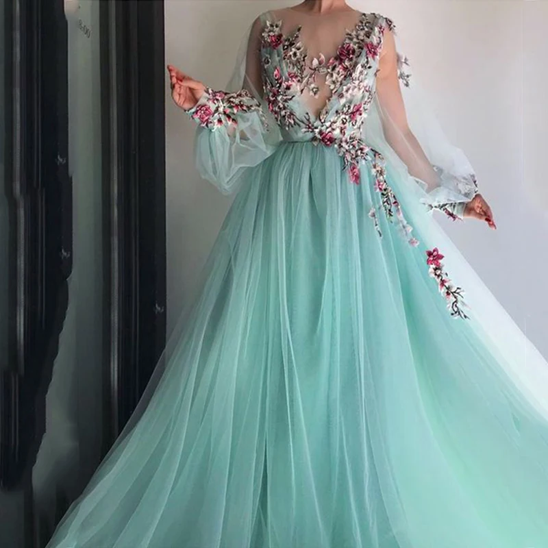 Lorie Long Sleeves Evening Dress Party 