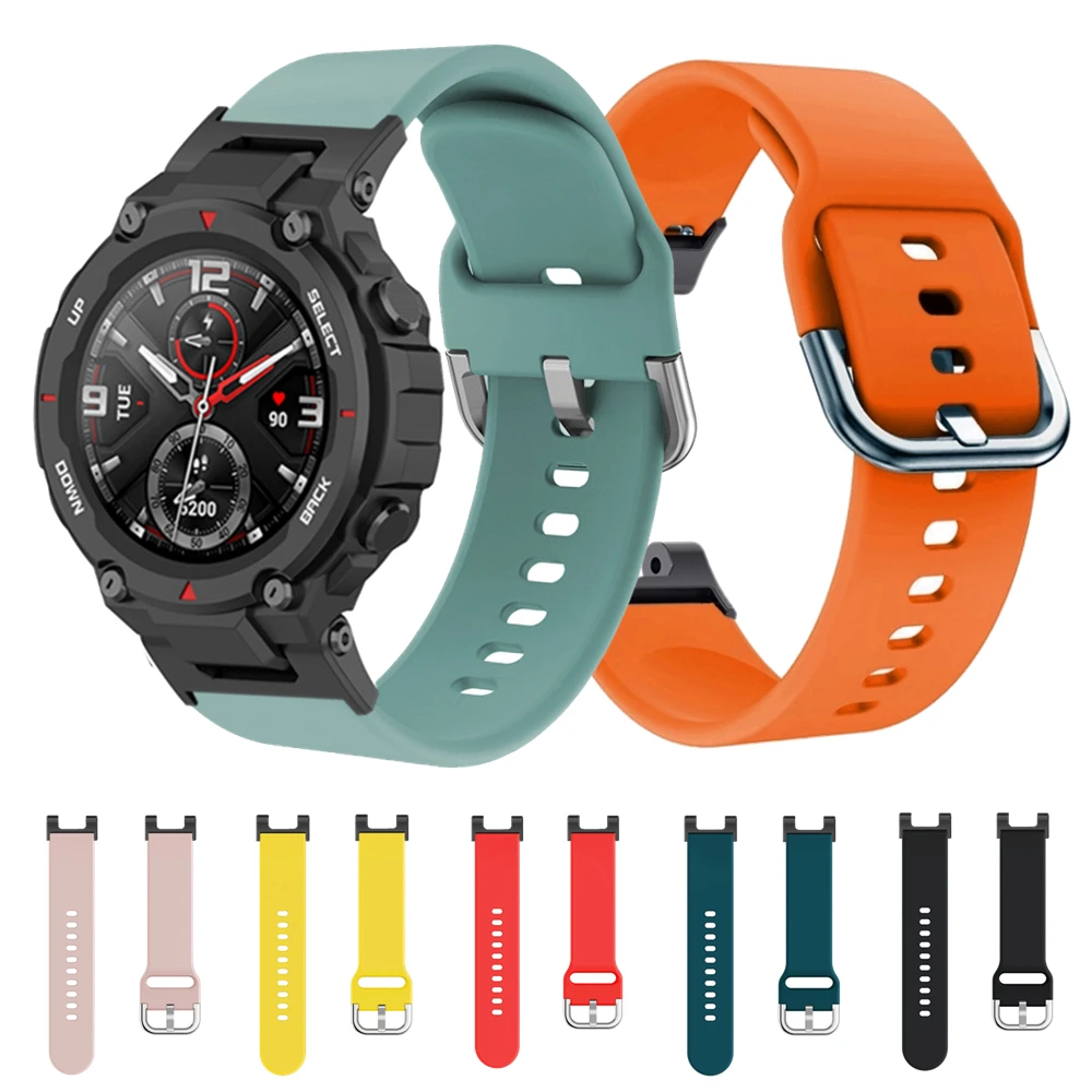 Replacement Silicone Strap For Huami Amazfit T REX Sports Band Xiaomi Rex Pro Smart Watch Bracelet | Электроника