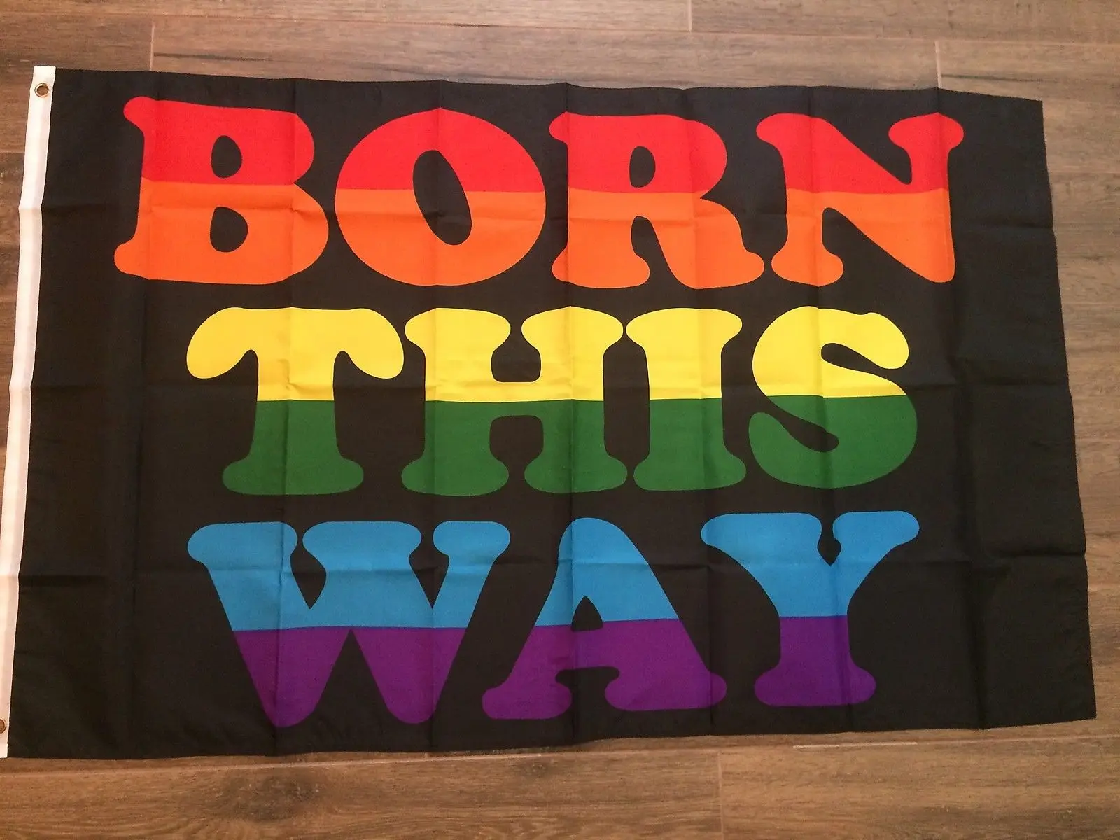 3ft x 5ft3 x5ft BORN THIS WAY Радуга транссексуал гей Прайд GLBT флаг печати баннер, флаг из полиэстера Размер 150*90 см