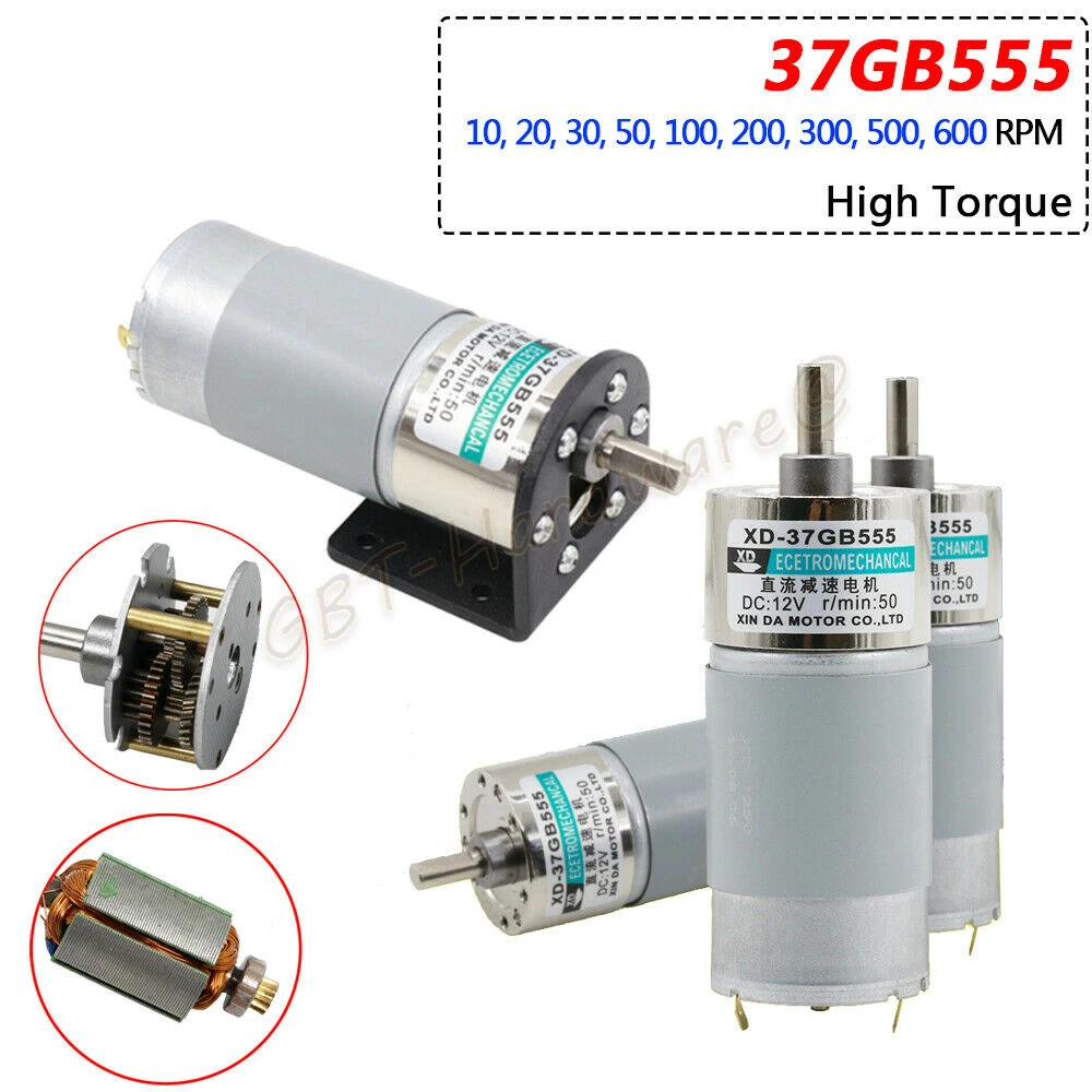 Micro dc v 24v Motoredutor Metal 15w 10600rpm Alto Torque do Motor Caixa de Velocidades para Eletrônica Automotiva Máquina Copiadora Pcs 12 37gb555