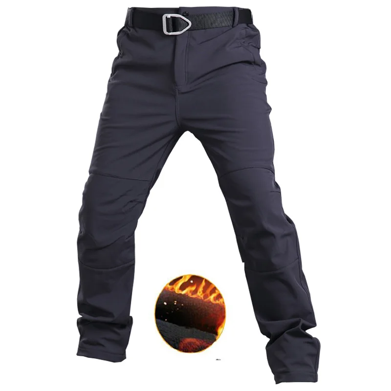 Günstige Taktische Warme Hosen Mens Denken Military Fleece Hosen Armee Soft Shell Wasserdicht Hosen Thermische Hosen Winter Warme Hose