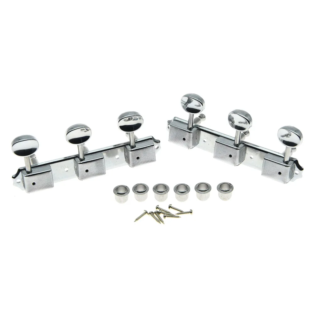 

Chrome 1:15 Vintage 3 on A Plate 3x3 Guitar Tuning Keys Tuners for LP SG JR Guitar Accessories Tuning Peg