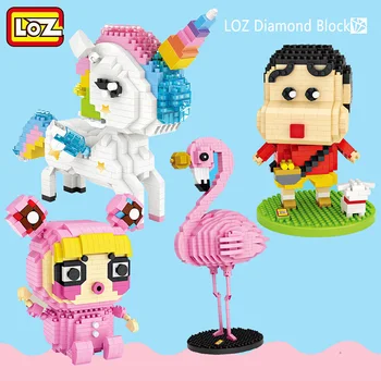 

LOZ Diamond Blocks Assembly Anime Action Figure Kawaii Mini Micro Building Blocks Bricks Diy Educational Toys for Children Gift