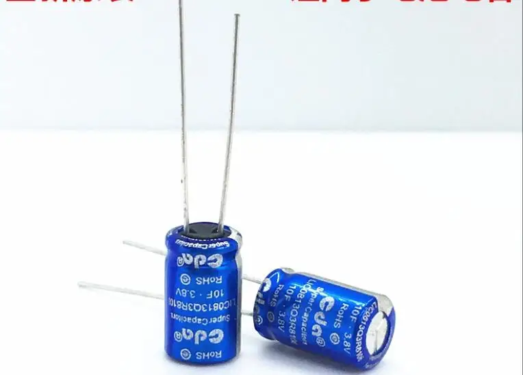 10PCS CDA 3.8V10F lithium ion capacitor 2.7V10F 3V10F super volume 8 * 13 | Электроника