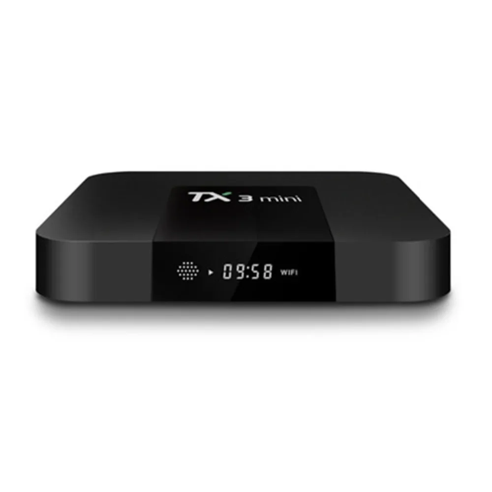TX3 Мини Android 7,1 Смарт ТВ приставка 2 Гб 16 Гб Amlogic S905W четырехъядерный ТВ приставка H.265 4K WiFi медиаплеер TX3mini 1 ГБ 8 ГБ