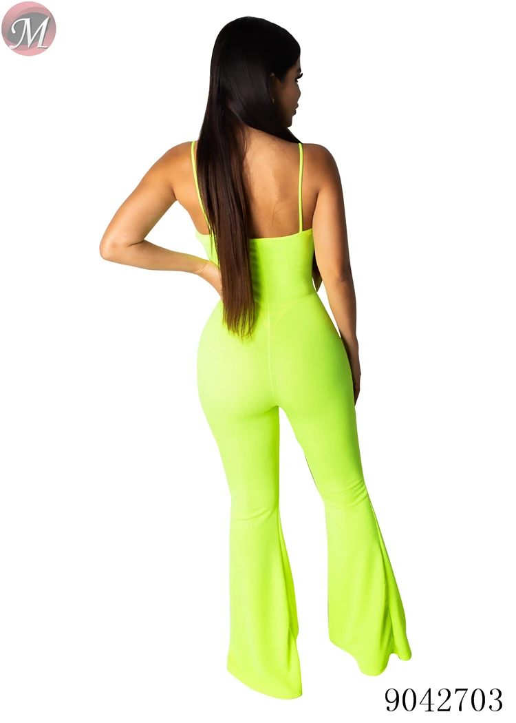 9042703  Summer hot sexy band suspenders long pants women jumpsuits and rompers moendress