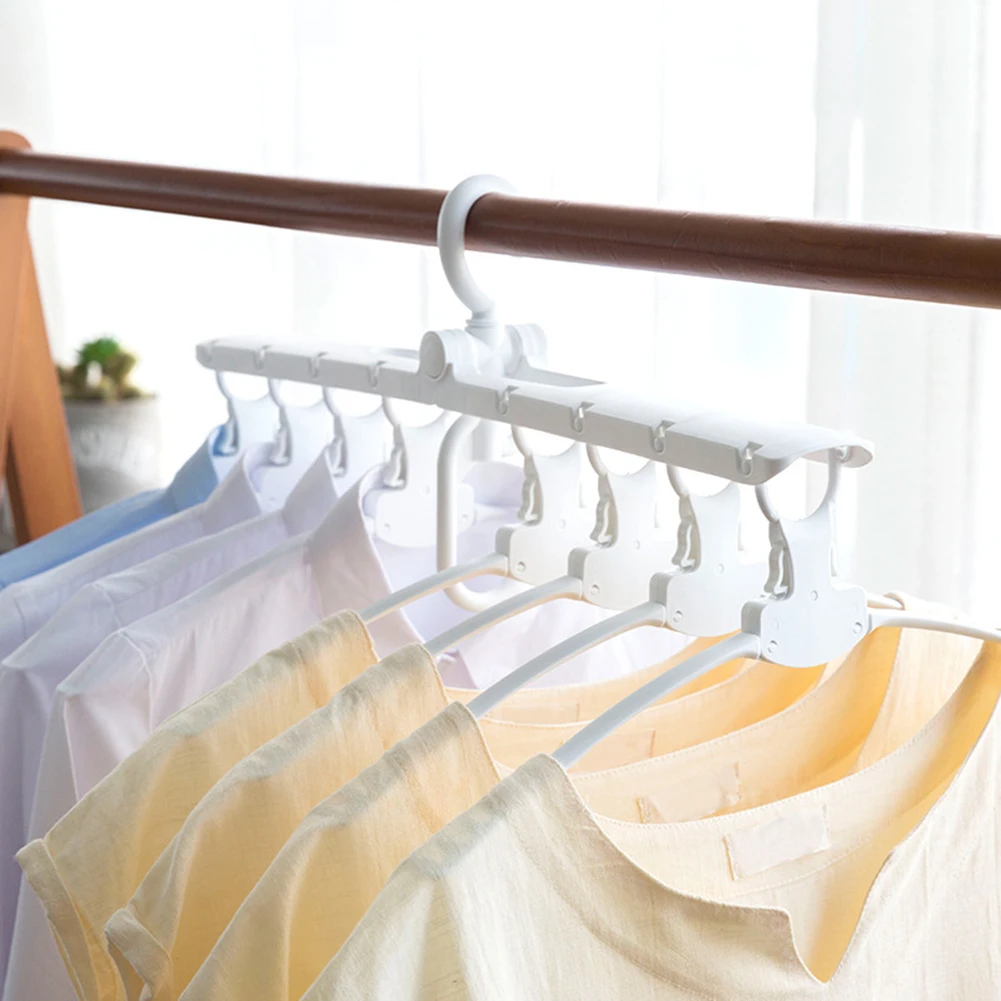 

Multi-functional Folding Clothes Hangers Closet Storage Organizer Space Saving for Pants Jeans Scarf Hanging Rack